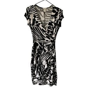 CACHE Faux Wrap Dress Size Small Bodycon Sexy Career